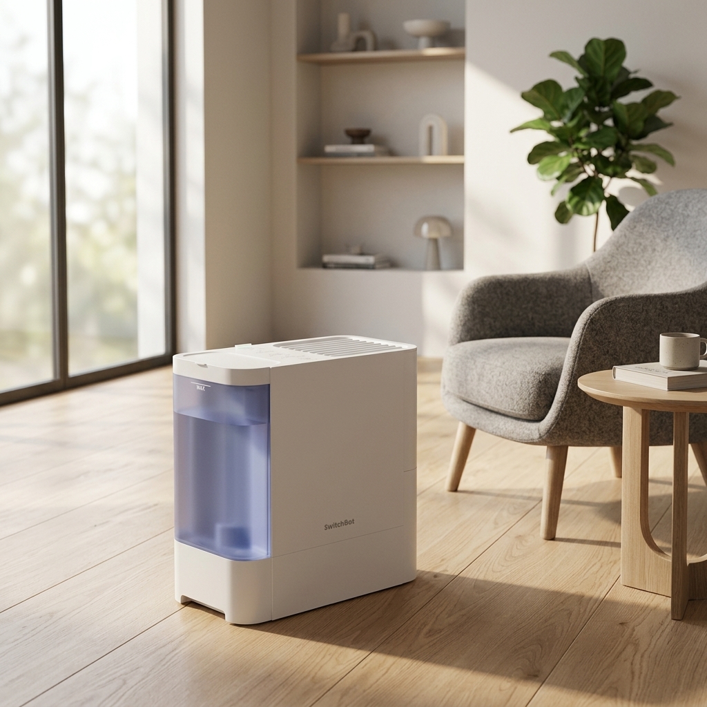 レビュー】SwitchBot気化式加湿器：冬の乾燥から解放される、スマート